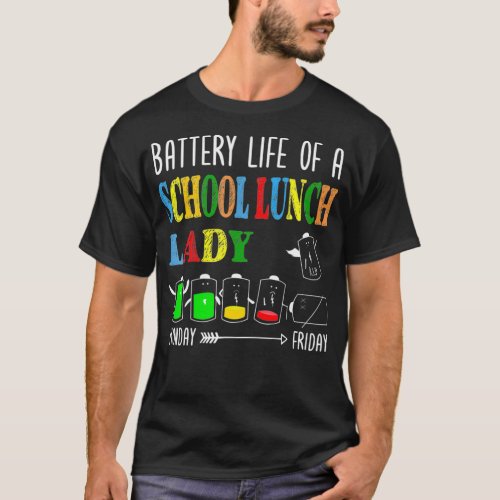 Battery Life Of A School Lunch Lady Perfect Men Wo T_Shirt