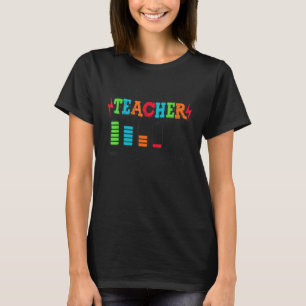Battery Life Of A Teacher From Monday To Friday Sc T-Shirt