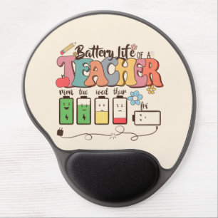Battery Life of a Teacher – Relatable Educator Gel Mouse Pad