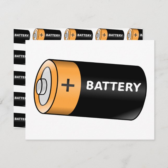 Battery Note Card (Front/Back)