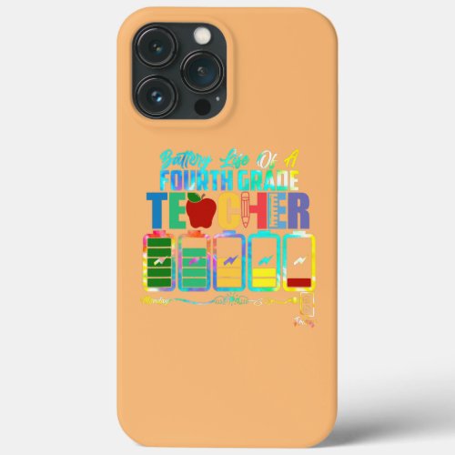 Battery Of Life A 4th Grade Teacher Back To iPhone 13 Pro Max Case