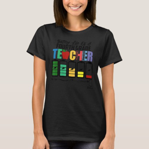 Battery Of Life A Fourth Grade Teacher Monday To F T_Shirt
