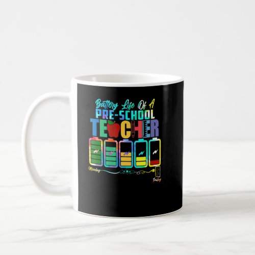 Battery Of Life A Pre School Teacher Monday To Fri Coffee Mug