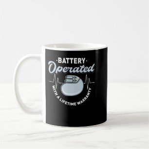 Battery Operated Pacemaker Recipient Heart Attack Coffee Mug