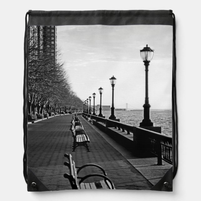 Battery Park City I Drawstring Bag (Front)