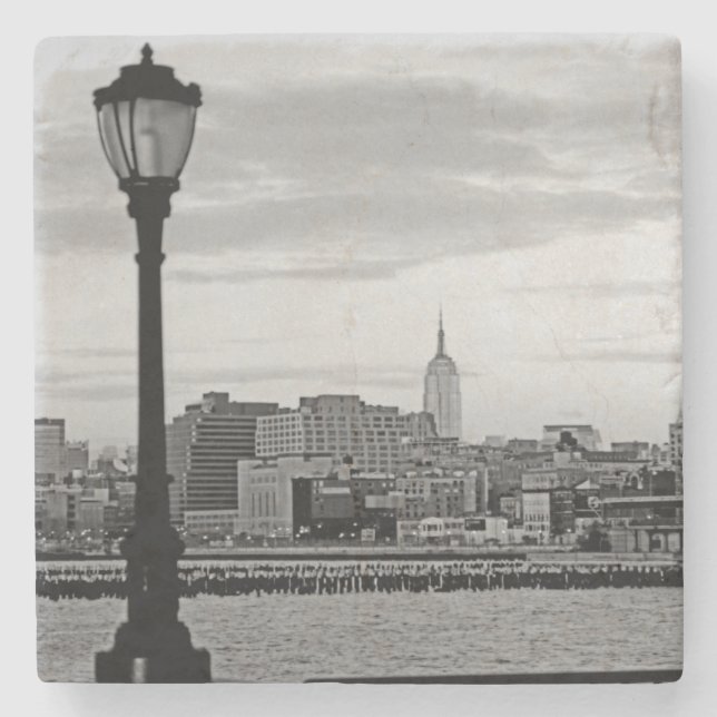 Battery Park City II Stone Coaster (Front)