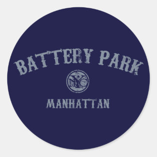 Battery Park Classic Round Sticker