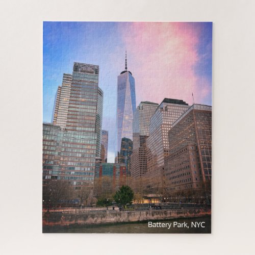 Battery Park from Staten Island Ferry NYC Jigsaw Puzzle