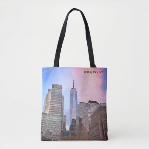 Battery Park from Staten Island Ferry NYC Tote Bag