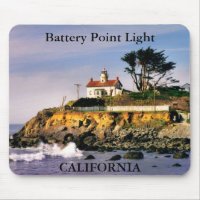 Battery Point Light, California Mousepad
