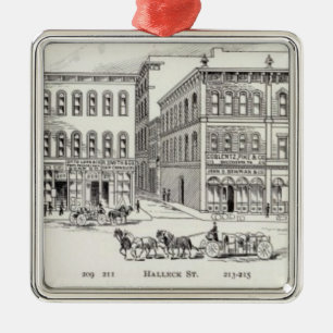 Battery West side California and Sacramento Metal Ornament
