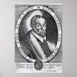 Battista Guarini, frontispiece to 'Il Pastor Poster