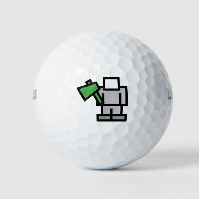 Battle Axe in Green Golf Balls (Front)