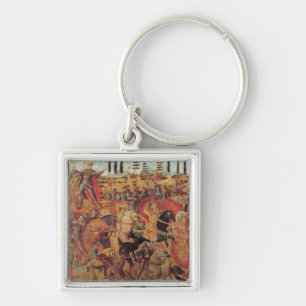 Battle between Darius and Alexander the Great Keychain