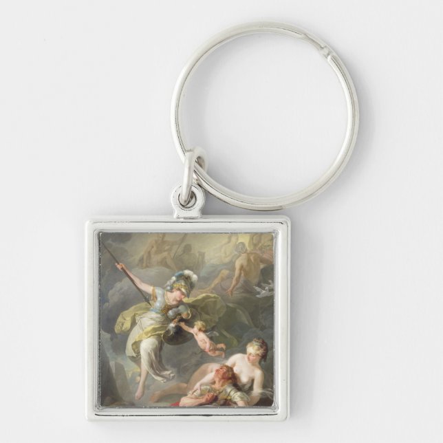 Battle Between Minerva and Mars, 1771 Keychain (Front)