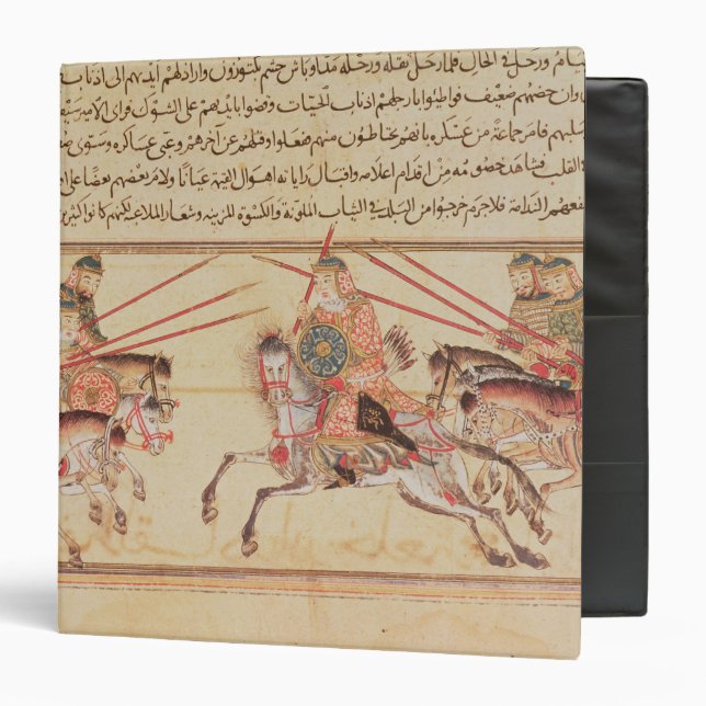 Battle between Mongol tribes, 13th century 3 Ring Binder (Front/Inside)