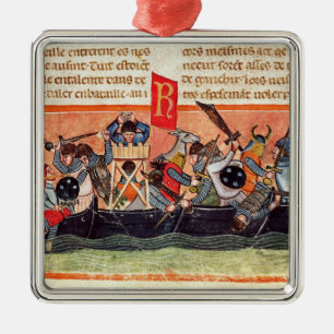 Battle between Romans and Gauls Metal Ornament