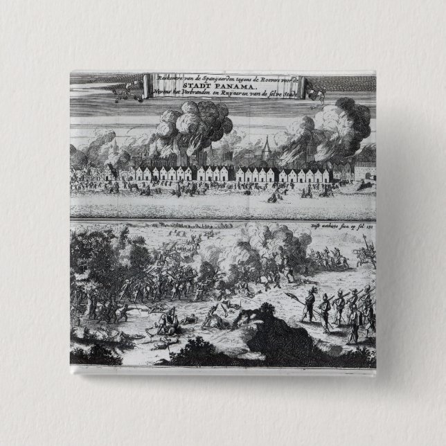 Battle between the Buccaneers Button (Front)
