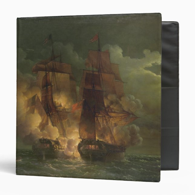 Battle Between the French Frigate 'Arethuse' Binder (Front/Inside)