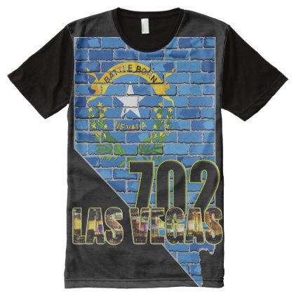 Battle Born Las Vegas 702 All-Over-Print Shirt