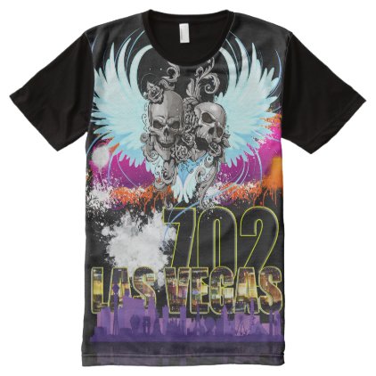 Battle Born Las Vegas 702 All-Over-Print Shirt