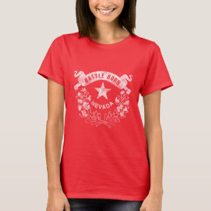 Battle Born - Nevada, Las Vegas. Flag Logo Vintage T-Shirt