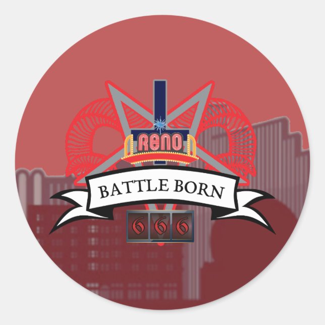 Battle Born Satanists - Northern Nevada Stickers (Front)