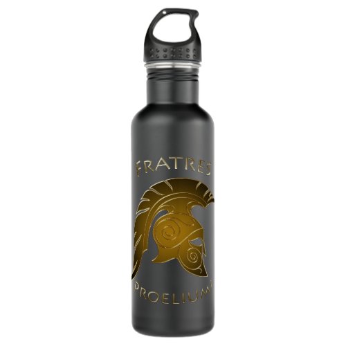 Battle Bronze Spartan Warrior Pine Stainless Steel Water Bottle