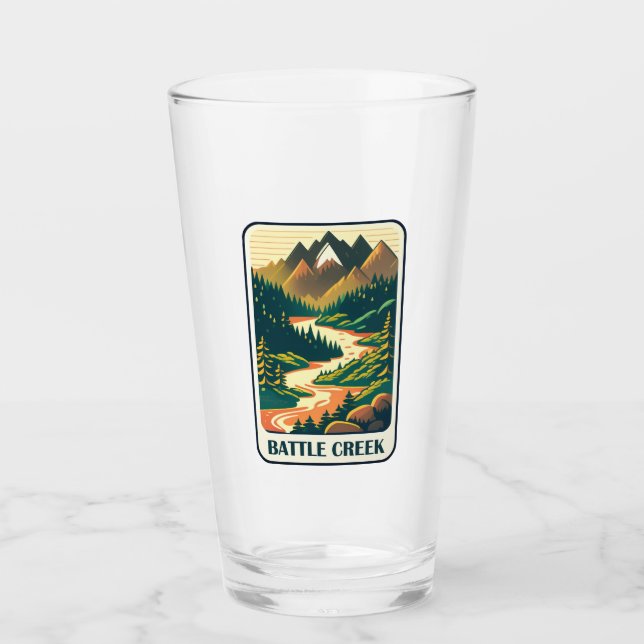 Battle Creek Idaho Colors Glass (Front)