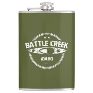 Battle Creek Wild And Scenic River Idaho Kayaking Flask