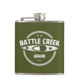 Battle Creek Wild And Scenic River Idaho Kayaking Flask