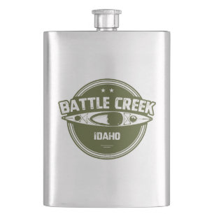 Battle Creek Wild And Scenic River Idaho Kayaking Flask