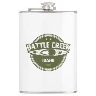 Battle Creek Wild And Scenic River Idaho Kayaking Flask