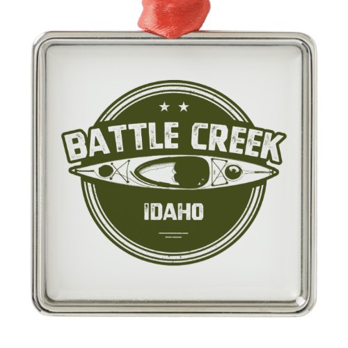 Battle Creek Wild And Scenic River Idaho Kayaking Metal Ornament