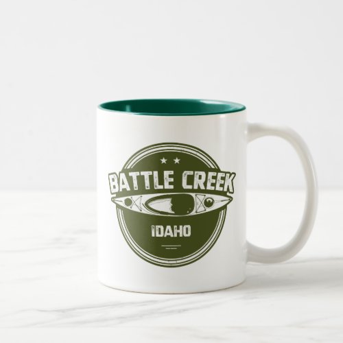 Battle Creek Wild And Scenic River Idaho Kayaking Two_Tone Coffee Mug