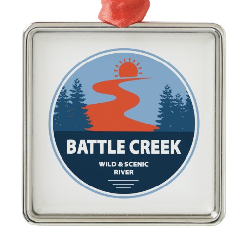 Battle Creek Wild And Scenic River Idaho Metal Ornament