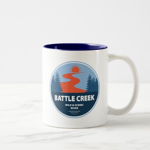 Battle Creek Wild And Scenic River Idaho Two_Tone Coffee Mug