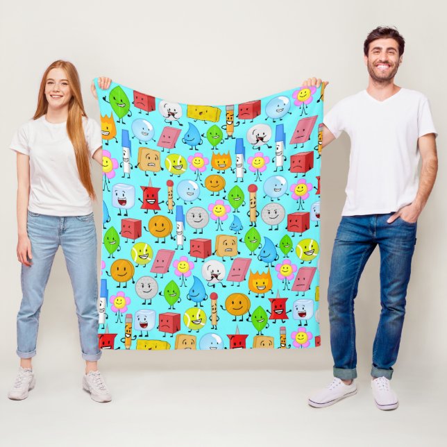 battle for dream island pattern fleece blanket (In Situ)