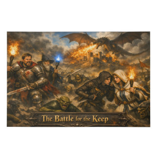 Battle for the Keep Poster Faux Canvas Print