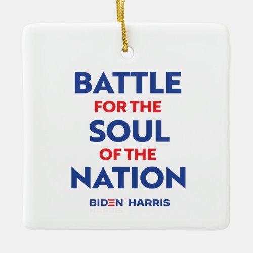 Battle for the soul of the Nation Ceramic Ornament