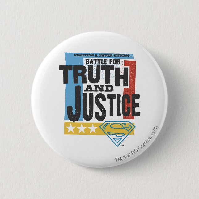 Battle for Truth & Justice Button (Front)