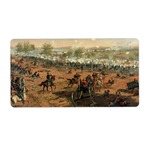 Battle Gettysburg Hancock at Gettysbug Thulstrup Label