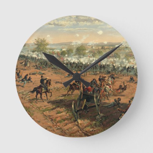 Battle Gettysburg Hancock at Gettysbug Thulstrup Round Clock