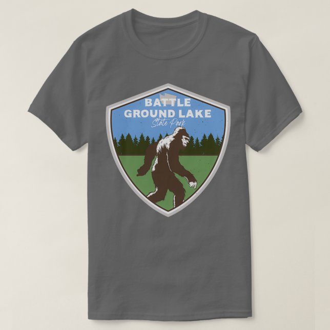 Battle Ground Lake State Park Washington WA Bigfoo T-Shirt (Design Front)