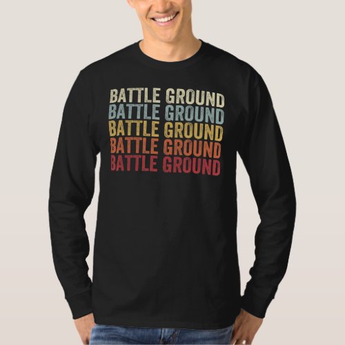 Battle Ground Washington Battle Ground WA Retro Vi T_Shirt