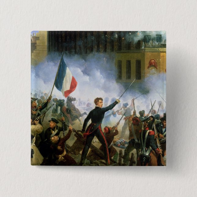 Battle in the Rue de Rohan Pinback Button (Front)