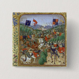 Battle of Agincourt, October 25th 1415 (w/c on pap Button