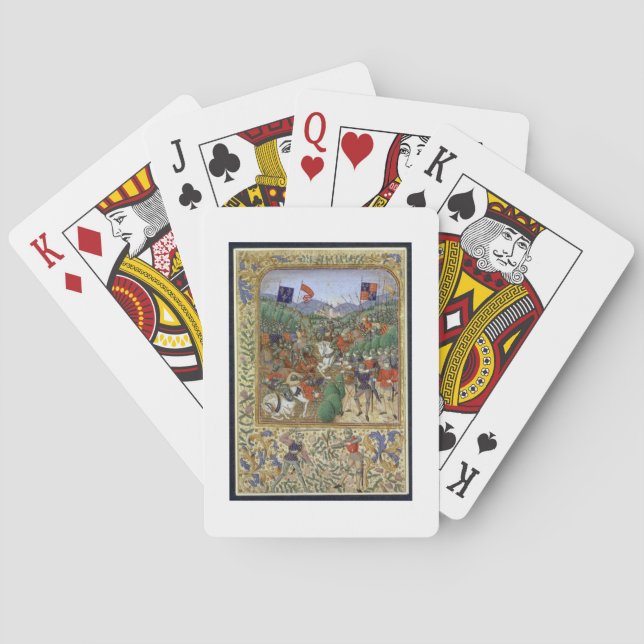 Battle of Agincourt, October 25th 1415 (w/c on pap Poker Cards (Back)