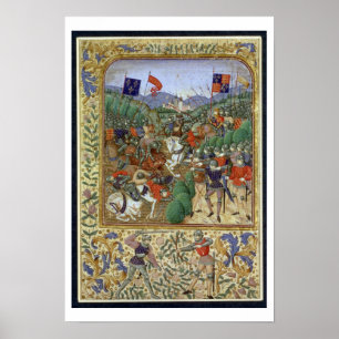 Battle of Agincourt, October 25th 1415 (w/c on pap Poster