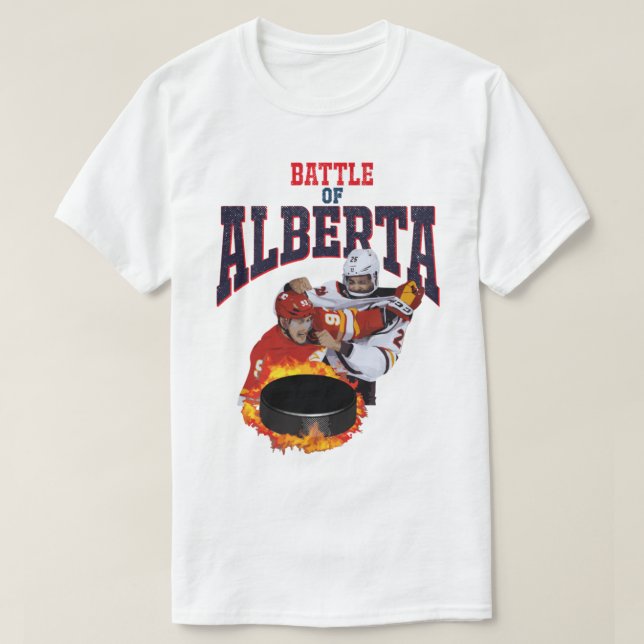 Battle Of Alberta Hockey         T-Shirt (Design Front)
